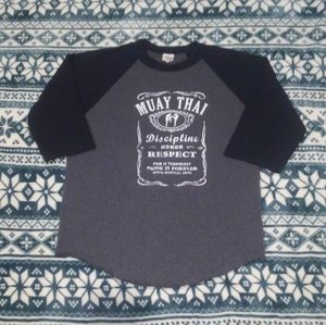 🥋 MMA Muay Thai 🥊 Shirt Large Mixed Martial Arts Jiu Jitsu 🔥 Longsleeve Tee